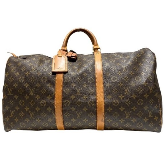 Louis Vuitton Handbags - LOUIS VUITTON Authentic Brown Monogram Keepall 55 Boston Bag